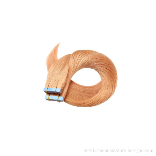 Hot sells straight colored remy human hair extension double drawn Tape-in Hair extension for woman tape weft hair extensions